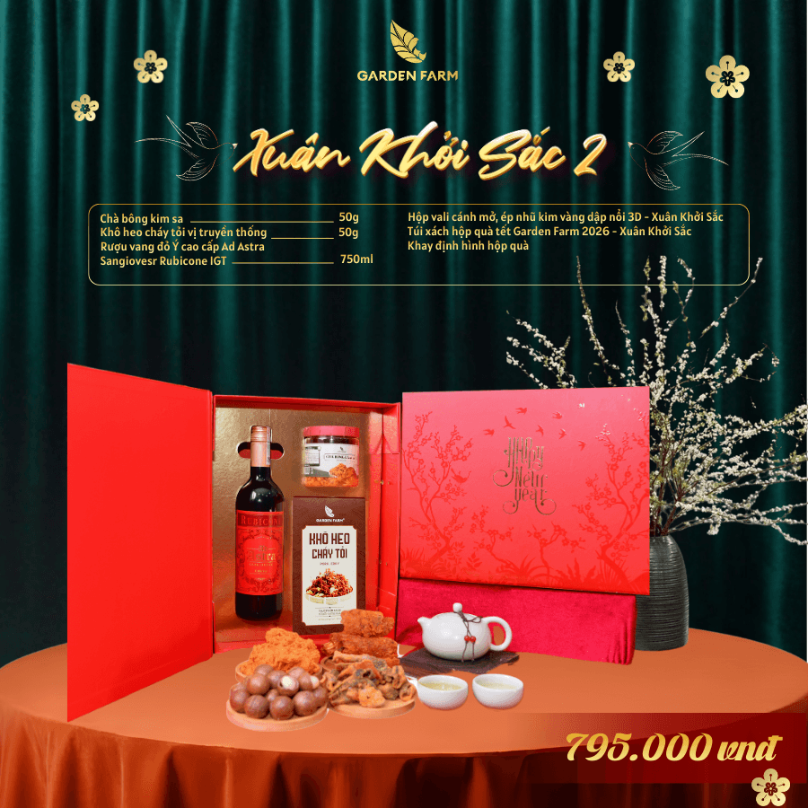 Hộp quà tết Garden Farm 2026 - XUÂN KHỞI SẮC 2