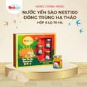 [Hộp 6 Hũ 70ml] Yến Chưng Đông Trùng Hạ Thảo Nest100 -