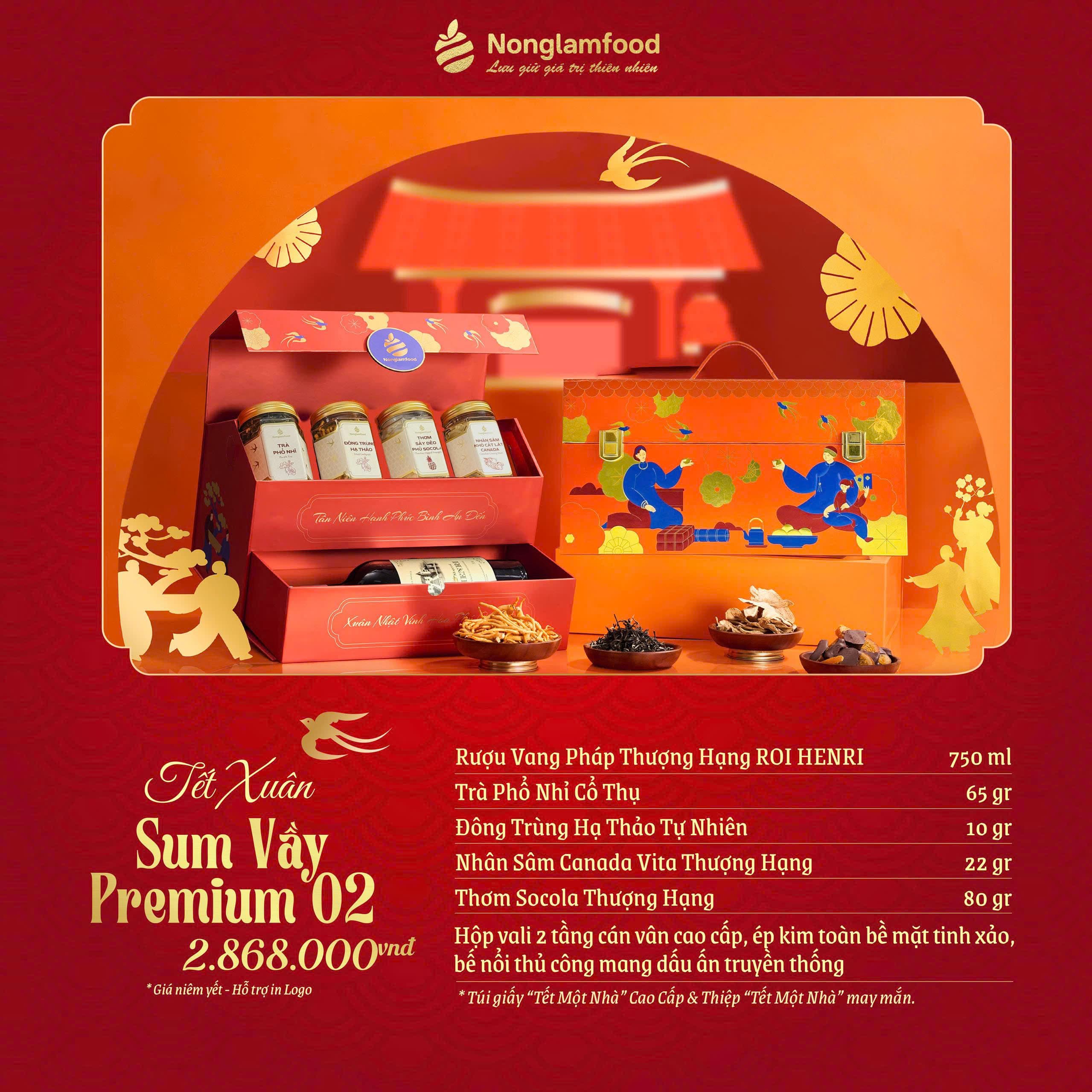 Hộp Quà Tết 2026 - Xuân Sum Vầy Premium 02
