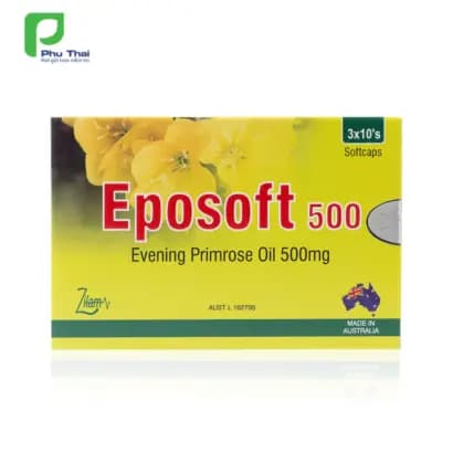 Viên uống cân bằng nội tiết tố, làm đẹp da Eposoft 500 (hộp 30 viên)