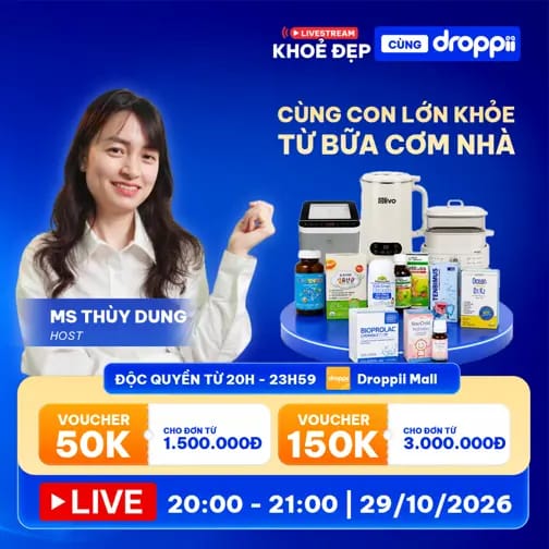 ▶️ LIVESTREAM | CÙNG CON LỚN KHỎE TỪ BỮA CƠM NHÀ - NHẬN ƯU ĐÃI ĐẾN 150K