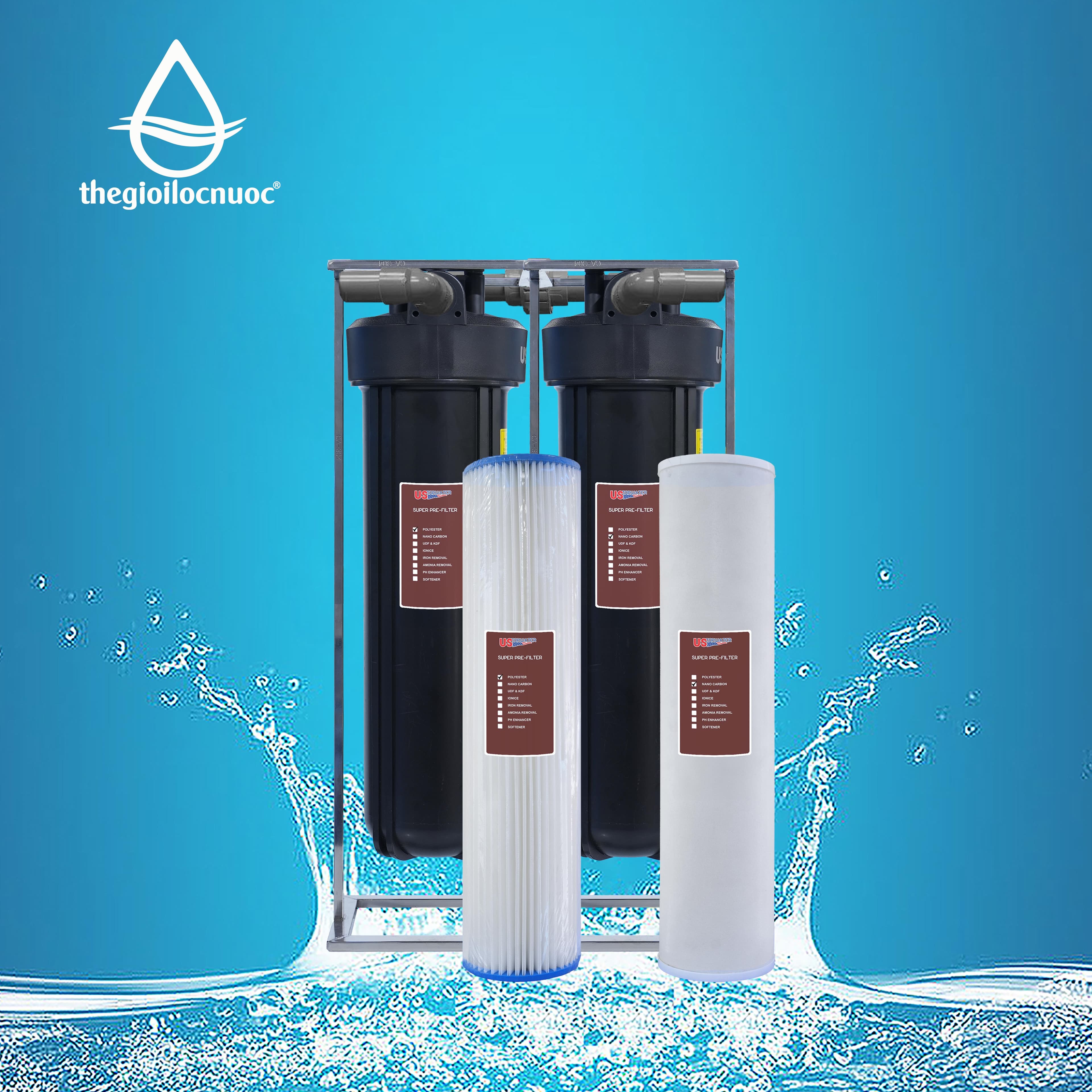 Bộ lọc tổng USTOPWATER, model: Clo-AS