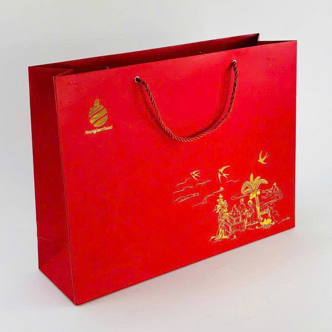Túi xách Bộ Quà Tết 2026 - Túi Vượng Phát 02 và Yêu Thương 02