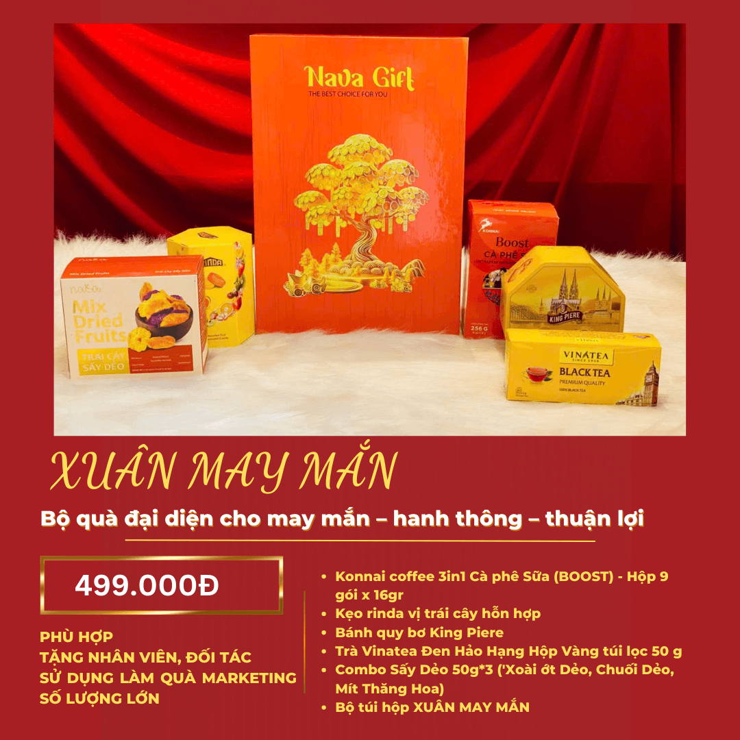Hộp Quà Tết 2026 - XUÂN MAY MẮN