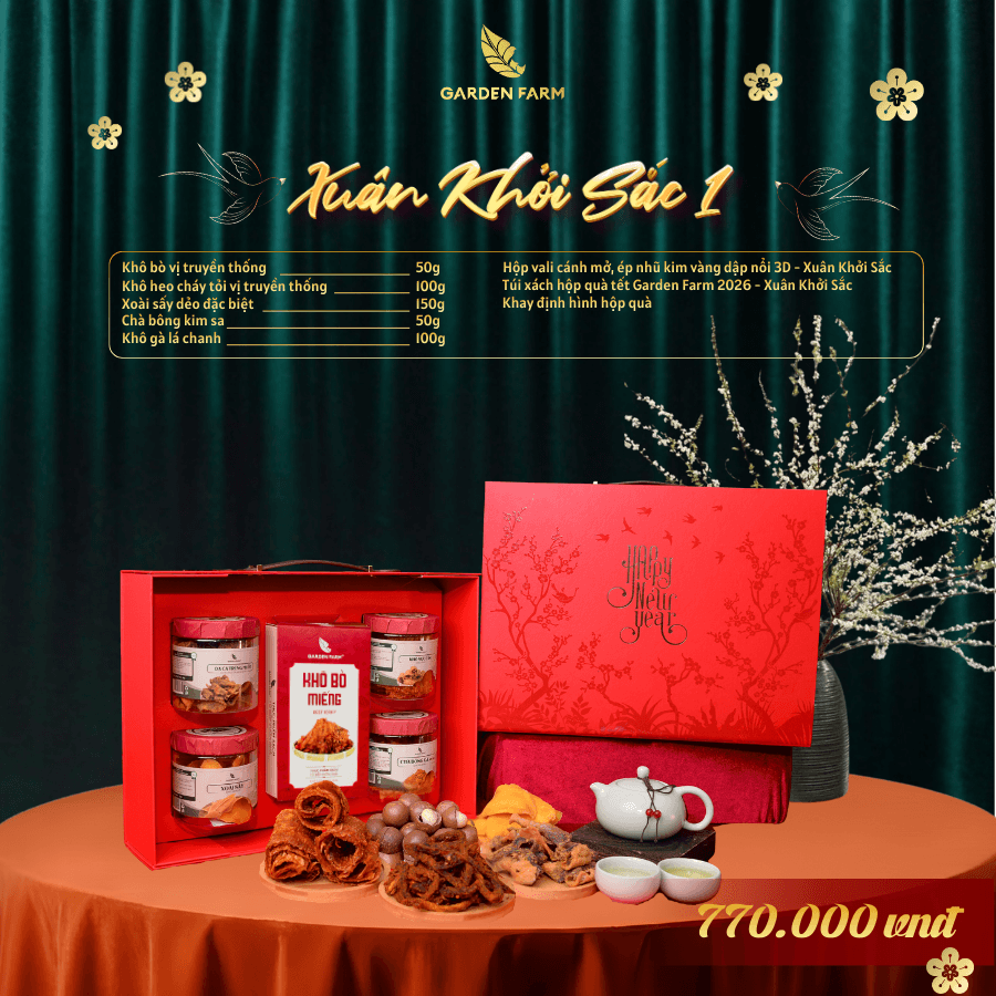 Hộp quà tết Garden Farm 2026 - XUÂN KHỞI SẮC 1