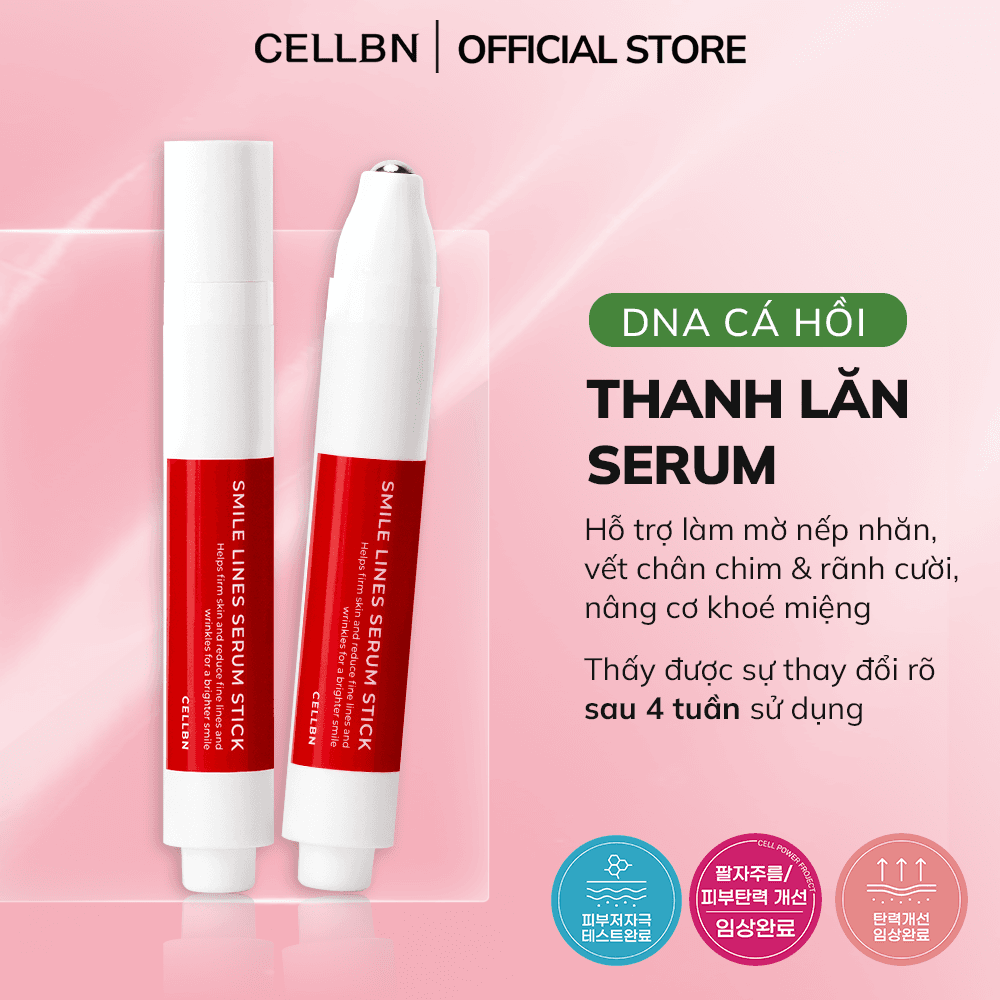 Thanh Lăn Serum CELLBN Hỗ Trợ Cải Thiện Nếp Nhăn Giúp Da Săn Chắc Peptide, Collagen & Adenosine 15ml