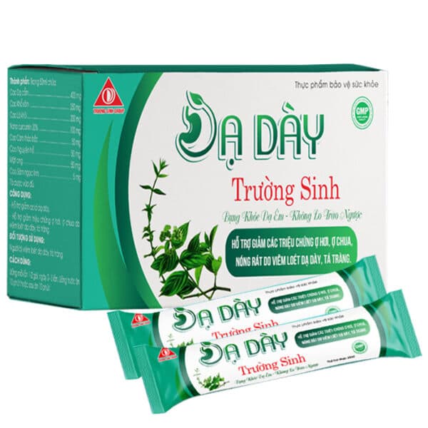 Dạ Dày Trường Sinh hỗ trợ giảm acid dạ dày, triệu chứng ợ hơi, ợ chua (10 gói/ hộp)
