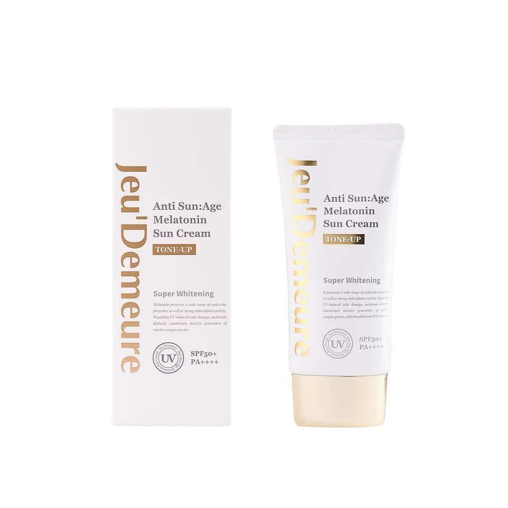 Kem chống nắng Melatonin Jeu’Demeure – Nâng tone da (tuýp 50ml)