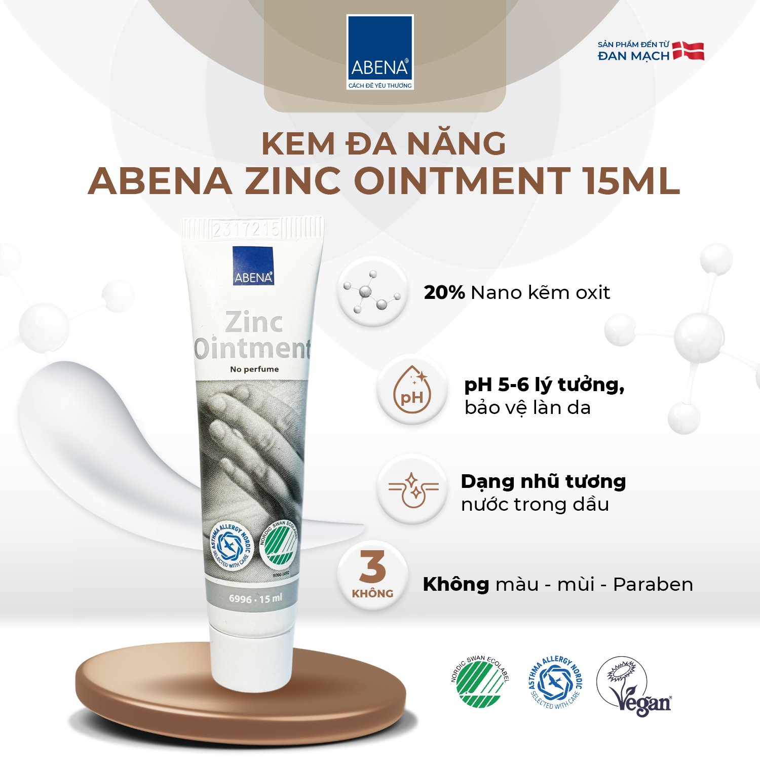 Ava-Kem đa năng Zinc Oinment 15ml (mẫu mới)