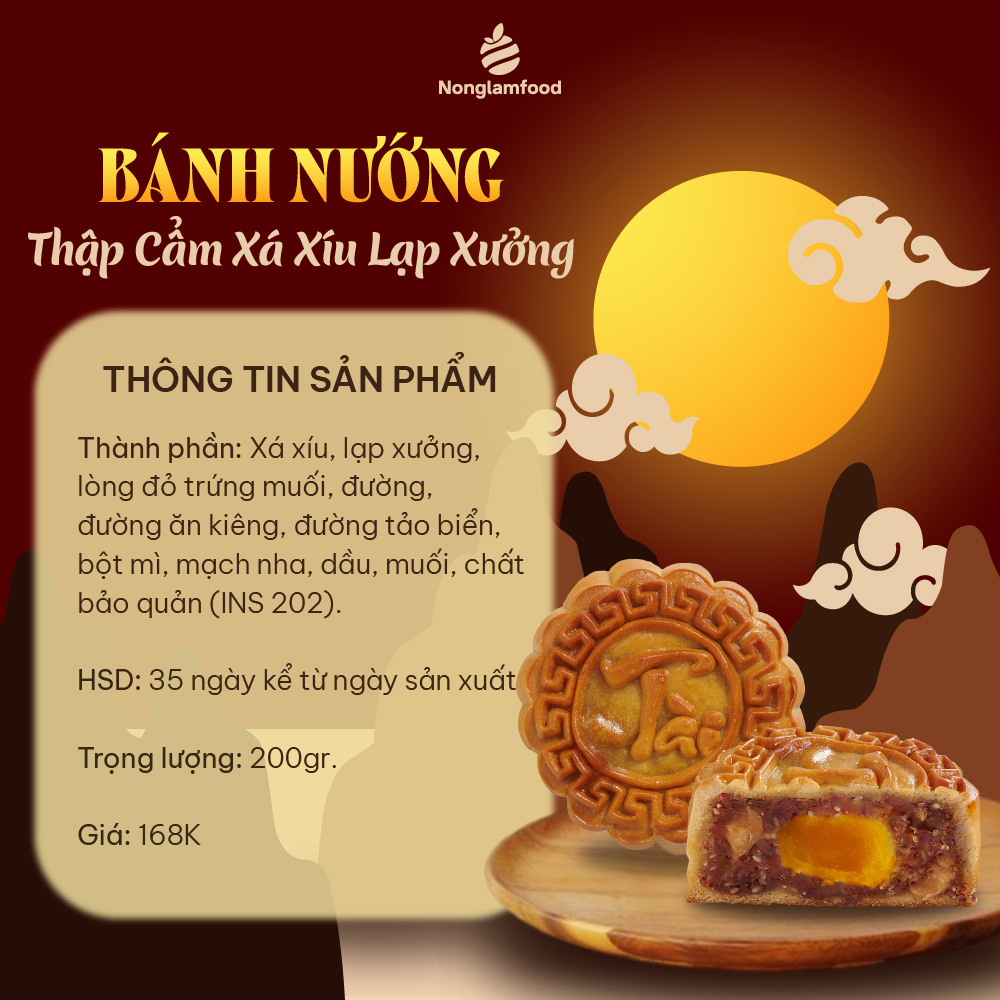 3. Bánh Nướng Thập Cẩm Xá Xíu Lạp Xưởng