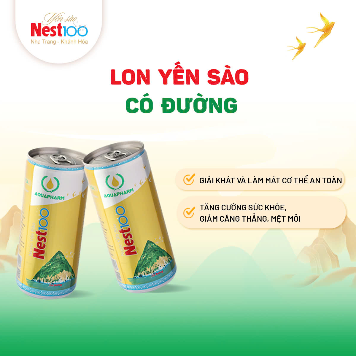 Lon nước yến Nest100 có đường (190ml-lon)(1)